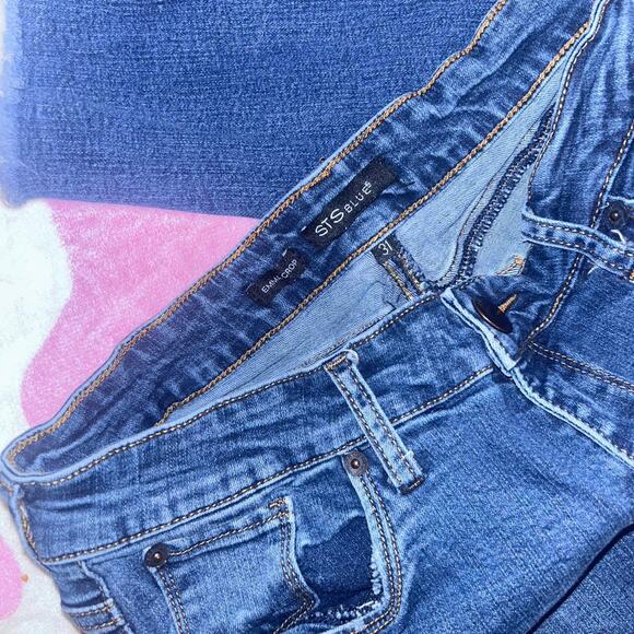 STS blue dark wash skinny jeans womens size 31 - Picture 5 of 5